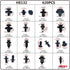 Set cleme - clipsuri reconditionare auto, 620 piese, diferite modele